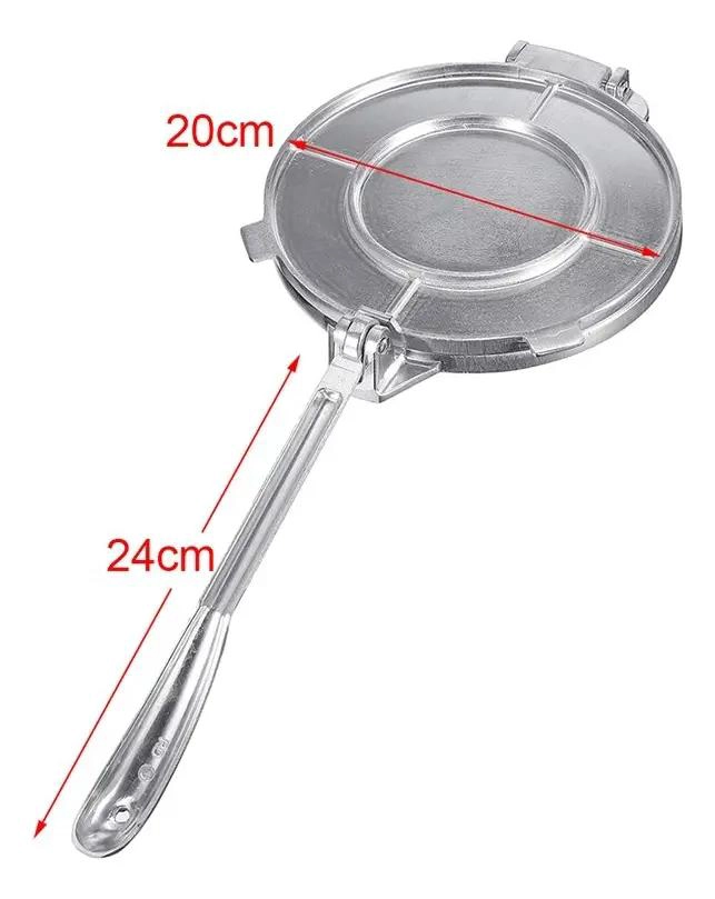 PRENSA PARA TORTILLAS DE 8 PULGADAS EN ACERO INOXIDABLE RESISTENTE - 3