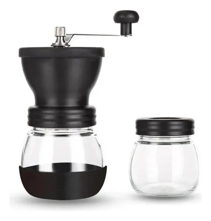 MOLINILLO MANUAL PARA CAFE  CON FRASCO DE ALMACENAMIENTO INCLUIDO - 1