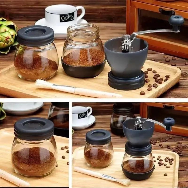MOLINILLO MANUAL PARA CAFE  CON FRASCO DE ALMACENAMIENTO INCLUIDO - 4