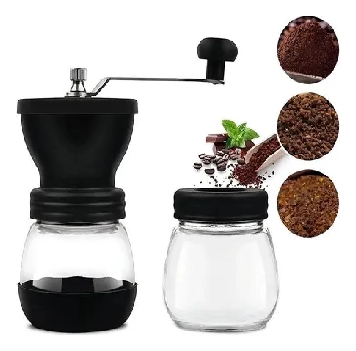 MOLINILLO MANUAL PARA CAFE  CON FRASCO DE ALMACENAMIENTO INCLUIDO - 5