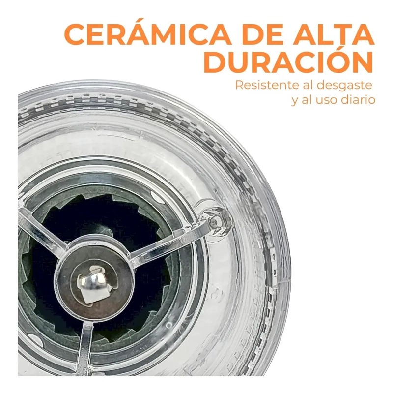 MOLINILLO MANUAL DE CAFE  CON MUELAS CERAMICAS AJUSTABLES DE 19 CM - 2