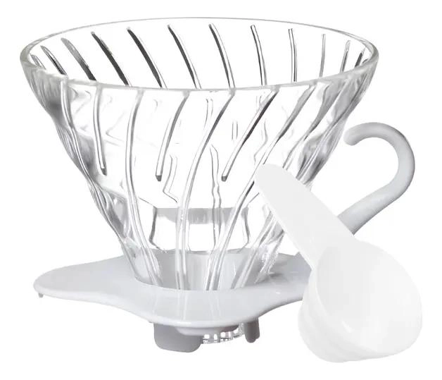 TAMIZ BLANCO PARA CAFE  HARIO V60 01 CON DISEÑO EFICIENTE - 2