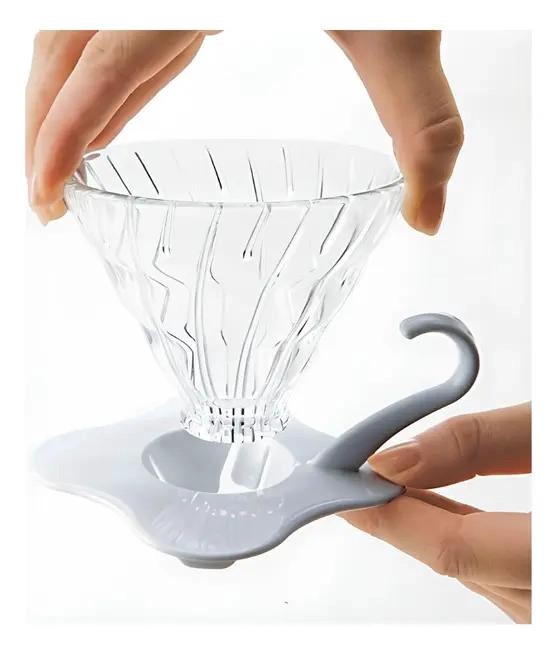 TAMIZ BLANCO PARA CAFE  HARIO V60 01 CON DISEÑO EFICIENTE - 3
