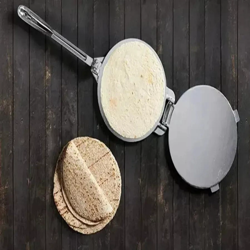 PRENSA PARA TORTILLAS Y EMPANADAS DE ACERO INOXIDABLE 20 CM - 3