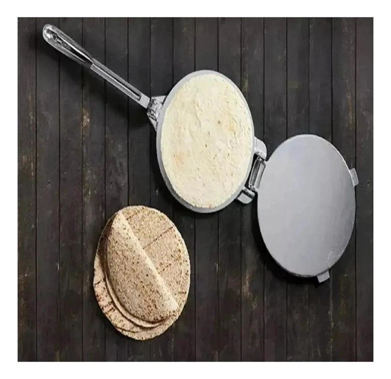 PRENSA PARA TORTILLAS Y EMPANADAS DE ACERO INOXIDABLE 20 CM - 3