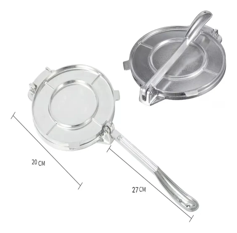 PRENSA PARA TORTILLAS DE MASA CON DIAMETRO DE 20 CM PARA COCINA - 3