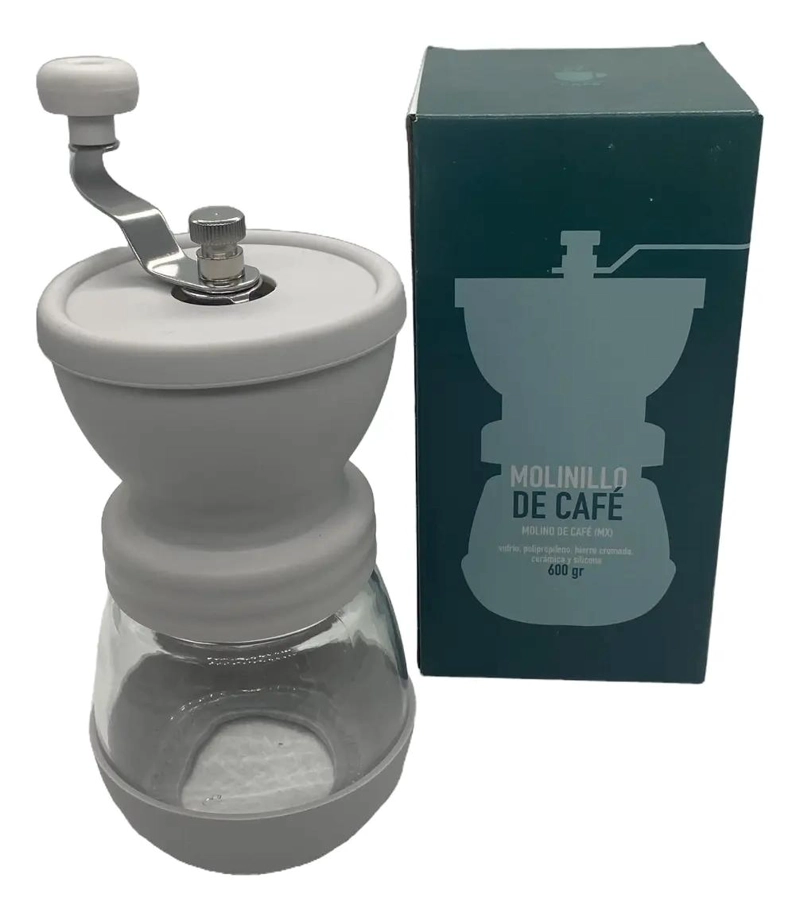 MOLINO MANUAL PARA CAFE  CON FRASCO DE ALMACENAMIENTO HERME TICO - 3