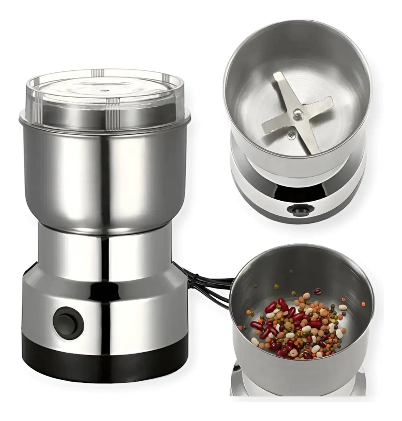 MOLINILLO DE CAFE  MANUAL DE ACERO INOXIDABLE AJUSTABLE DE 15 CM - 1