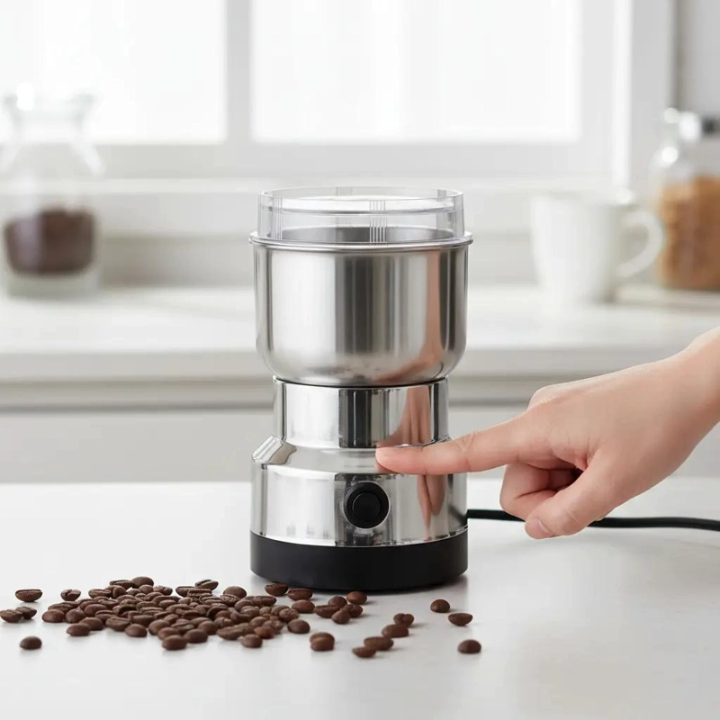 MOLINILLO DE CAFE  MANUAL DE ACERO INOXIDABLE AJUSTABLE DE 15 CM - 2