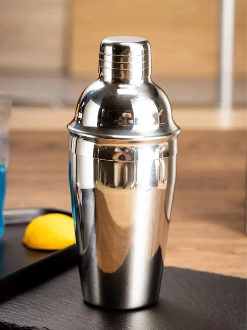 COCTELERA PARA PREPARAR BEBIDAS DE 750 ML COLOR GRIS - 1