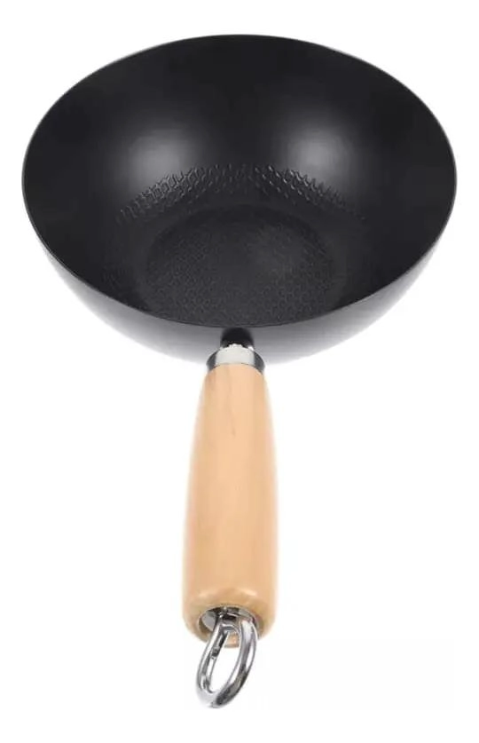 SARTE N DE HIERRO WOK SIN REVESTIMIENTO PARA FOGON DE 22 CM - 2