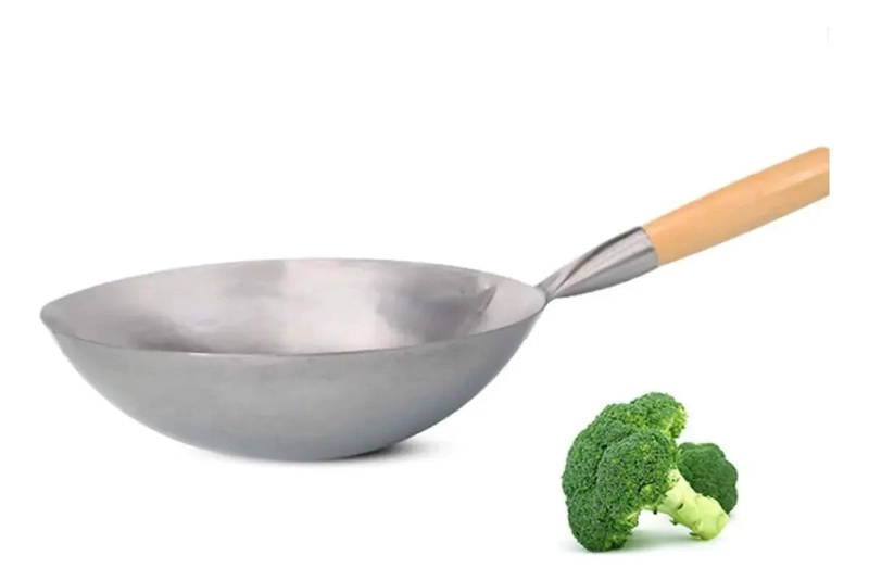 SARTE N WOK ANTIADHERENTE DE ACERO INOXIDABLE DE 40 CM PARA COCINA - 1