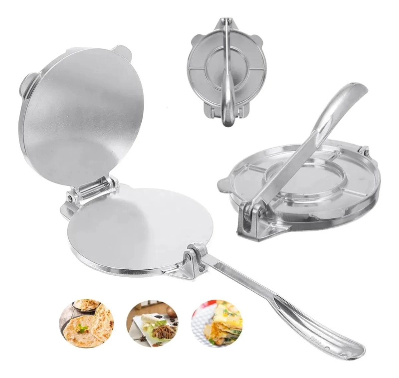PRENSA PARA APLASTAR MASA DE 20 CM PARA TORTILLAS Y EMPANADAS - 1