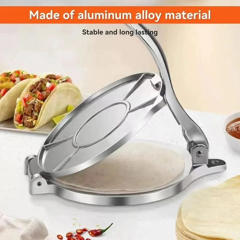 PRENSA PARA APLASTAR MASA DE 20 CM PARA TORTILLAS Y EMPANADAS - 4