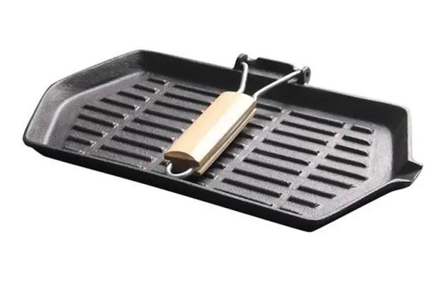 SARTE N CHURRASQUERA DE HIERRO FUNDIDO 21X35 CM CON TAPA ABATIBLE - 2