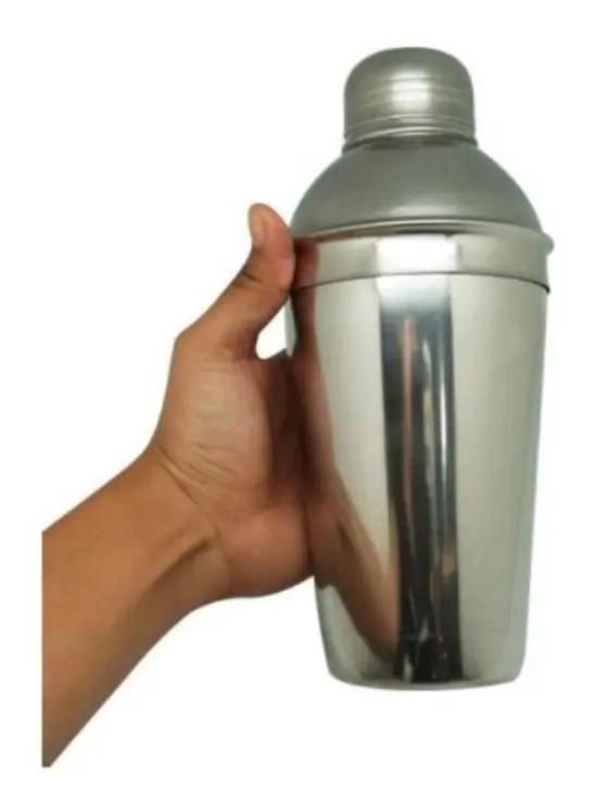 COCTELERA DE ACERO INOXIDABLE DE 3 PIEZAS CON CAPACIDAD DE 1 LITRO - 3