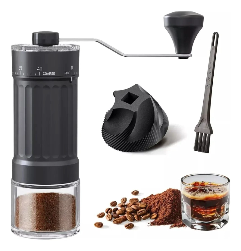 MOLINO PORTATIL MANUAL PARA CAFE  CON CUERPO DE CERAMICA Y DISEÑO COMPACTO - 1