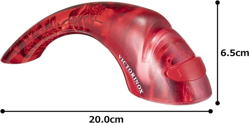AFILADOR DE CUCHILLOS MANUAL PARA COCINA COLOR ROJO - 3