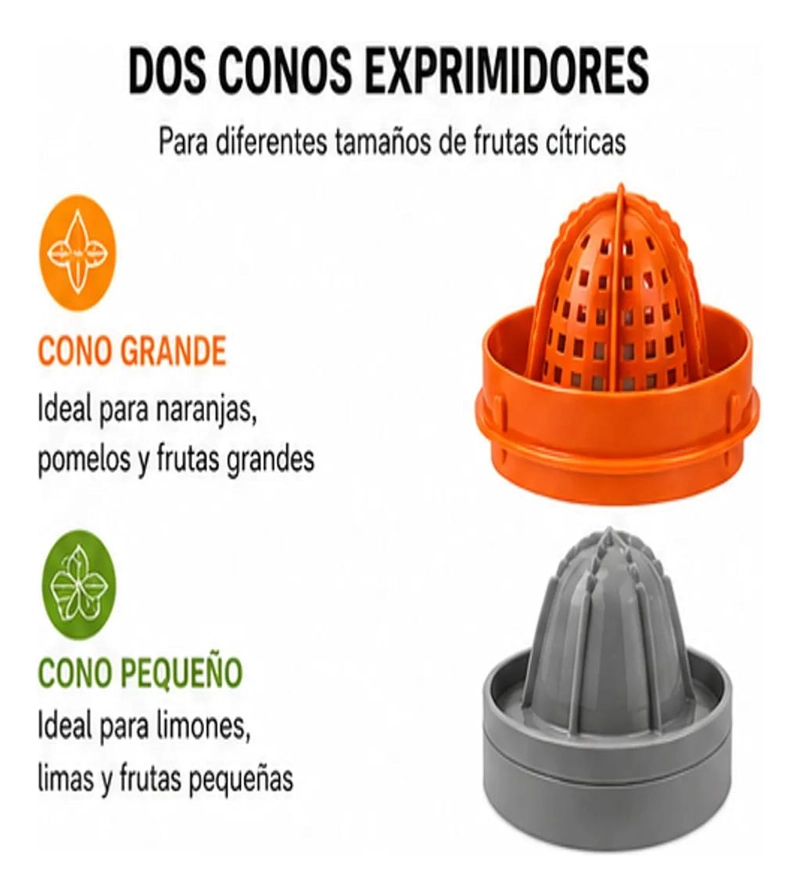 EXPRIMIDOR MANUAL MULTIFUNCIONAL CON CAPACIDAD DE 300 ML PARA JUGOS - 4