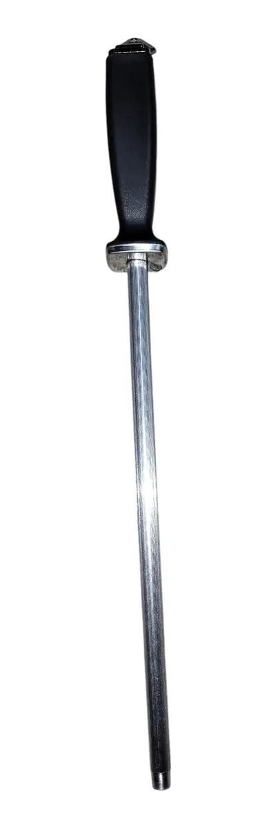 CHAIRA DE ACERO REDONDO DE 12 PULGADAS CON MANGO PLASTICO RESISTENTE - 2