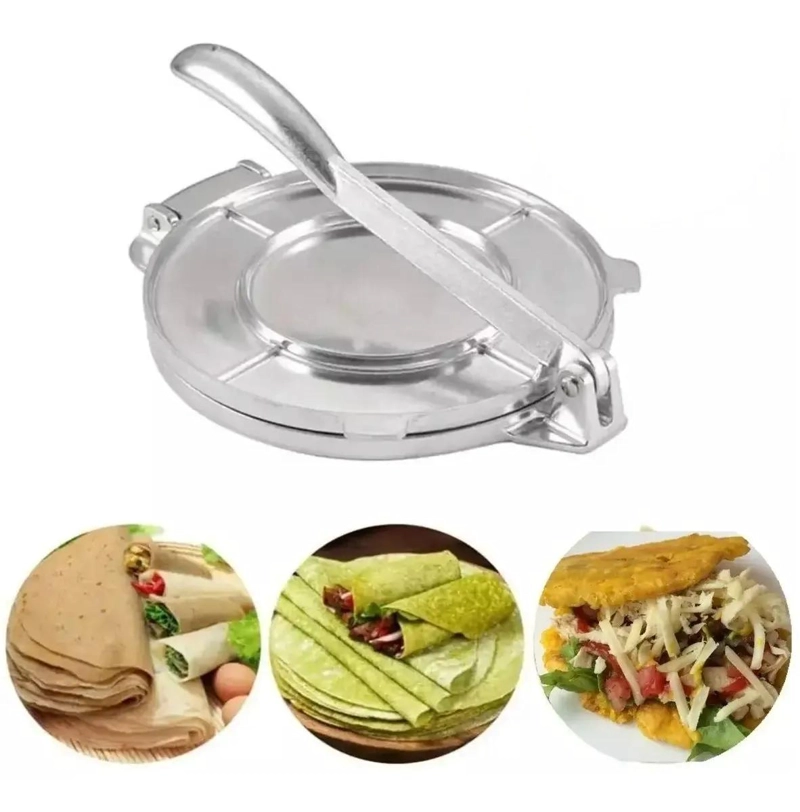 PACK DE 2 PRENSAS PARA TORTILLAS DE ACERO INOXIDABLE DE 20 CM - 2