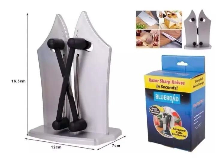 AFILADOR DE CUCHILLOS MANUAL CON DISEÑO ERGONOMICO Y SEGURO - 4