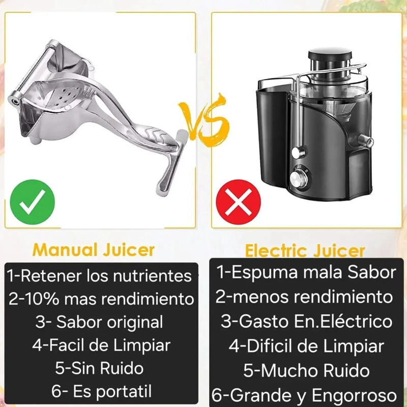 EXPRIMIDOR DE JUGO MULTIFUNCIONAL DE ACERO INOXIDABLE PARA FRUTAS - 4
