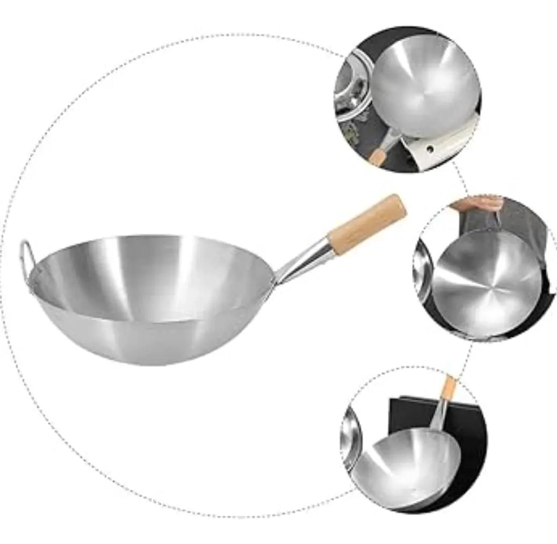 SARTE N WOK ANTIADHERENTE DE ACERO INOXIDABLE DE 36 CM - 5