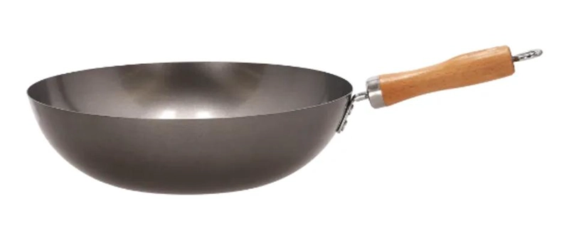 WOK DE ACERO CON MEDIDAS 30X47,5X8,5 CM PARA COCINA VERSATIL - 1