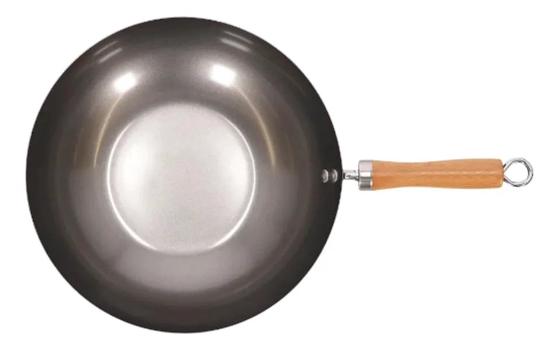 WOK DE ACERO CON MEDIDAS 30X47,5X8,5 CM PARA COCINA VERSATIL - 2