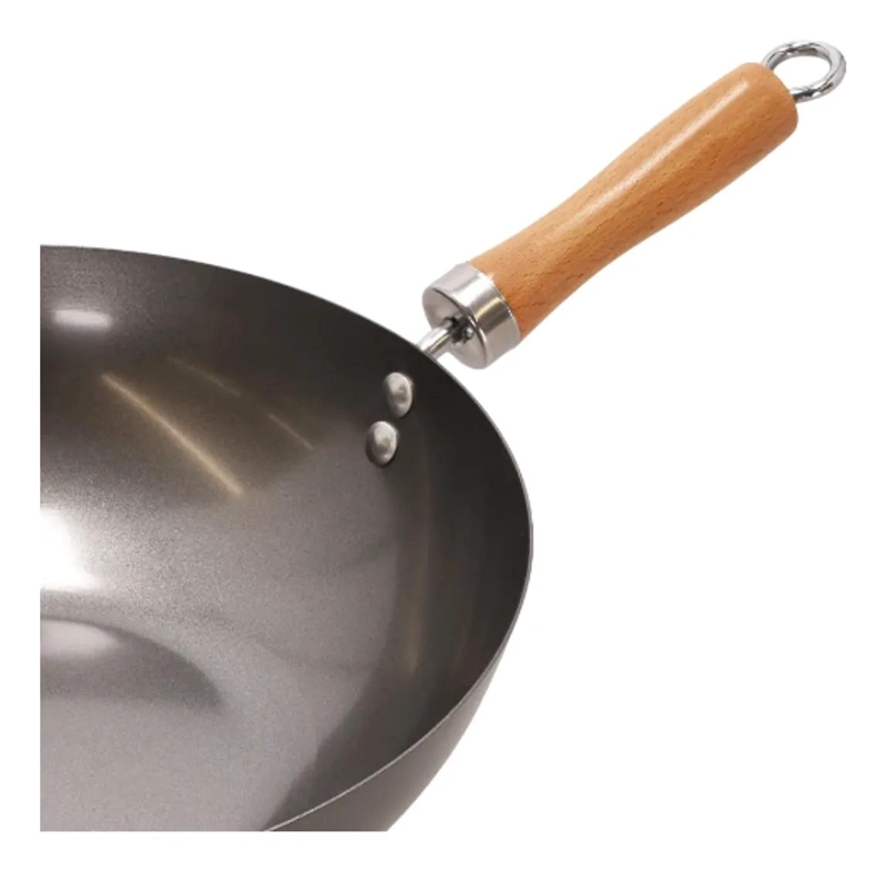WOK DE ACERO CON MEDIDAS 30X47,5X8,5 CM PARA COCINA VERSATIL - 3