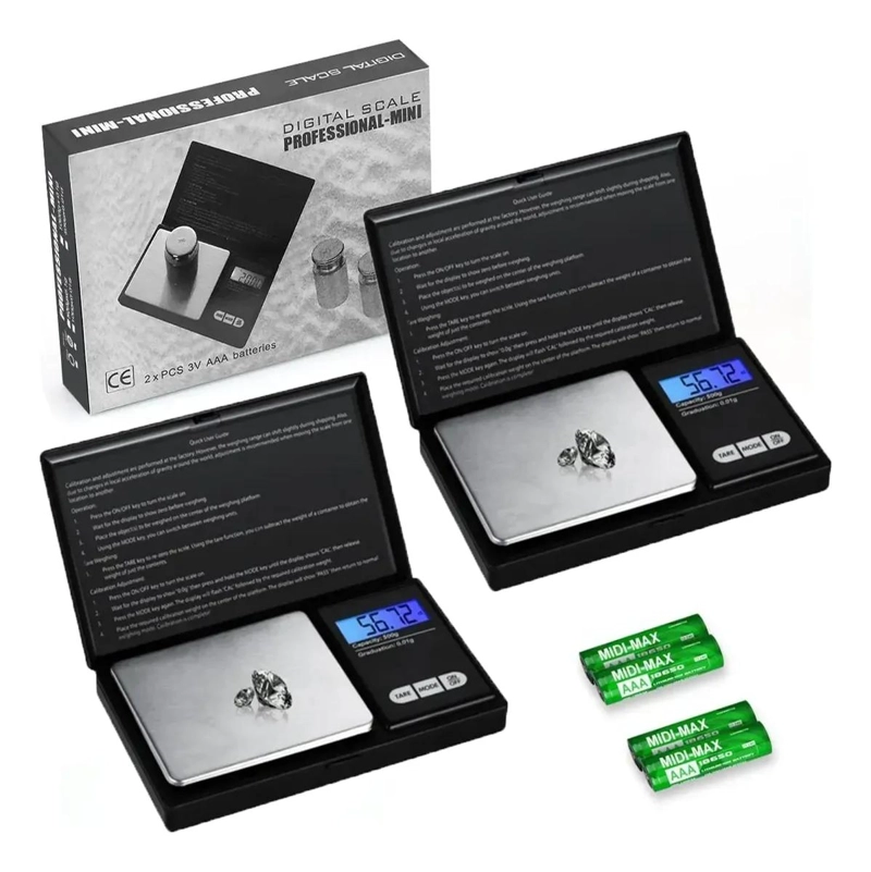 MINI BASCULA DIGITAL PRECISA PARA COCINA Y JOYERIA CON CAPACIDAD 100G - 1