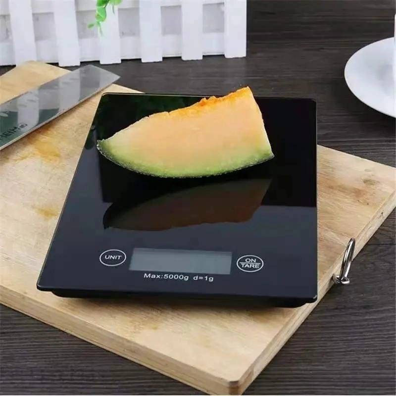 BALANZA DIGITAL GRAMERA PARA COCINA CON SUPERFICIE DE VIDRIO Y DISEÑO SLIM - 2