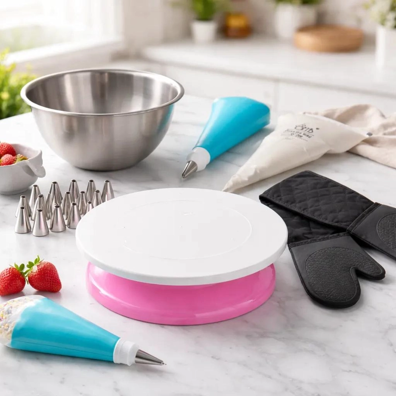KIT COMPLETO PARA PASTELERIA CON UTENSILIOS PROFESIONALES DE ALTA CALIDAD - 1