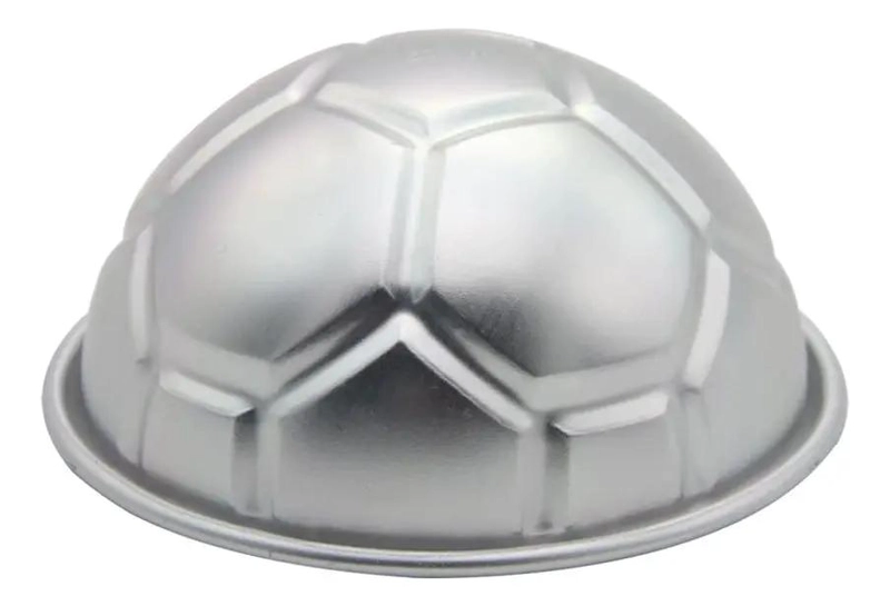 MOLDE DE ALUMINIO PARA PELOTA DE FUTBOL CON MEDIDAS 23X22X10 CM - 2