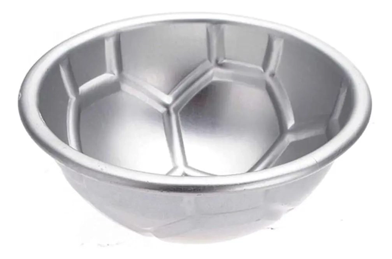 MOLDE DE ALUMINIO PARA PELOTA DE FUTBOL CON MEDIDAS 23X22X10 CM - 3
