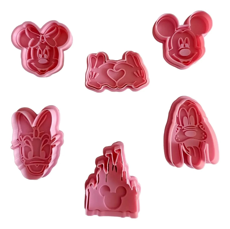 SET DE CORTADORES DE GALLETAS CON SELLO DE RATONES ANIMADOS TEMATICOS - 1