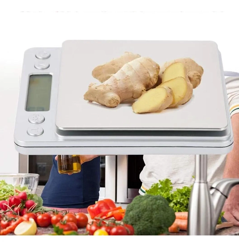 PACK DE 6 MINI BALANZAS DIGITALES DE COCINA CON PRECISION DE 0,1G Y CAPACIDAD 2, - 4