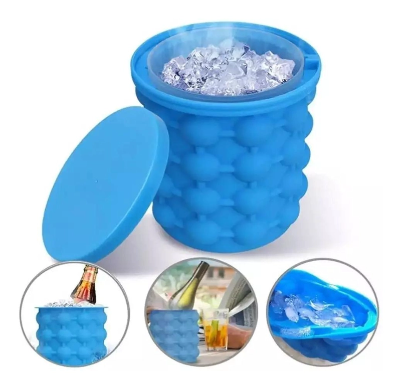 MOLDE PARA CUBOS DE HIELO CON DISEÑO PRACTICO Y RESISTENTE - 1