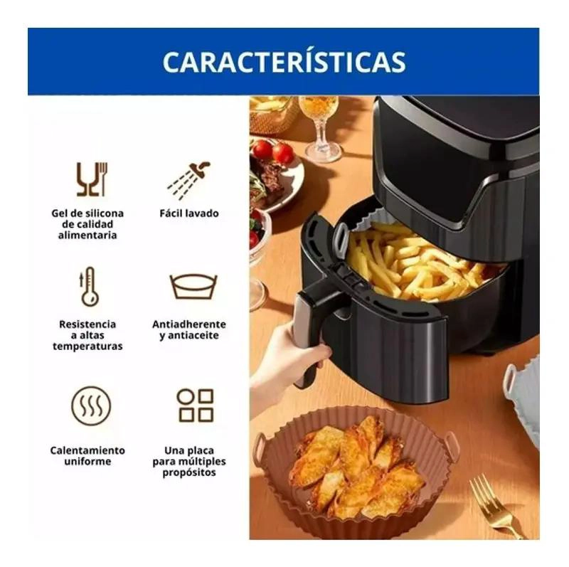 SET DE 2 MOLDES DE SILICONA PARA FREIDORA DE AIRE Y BANDEJA - 2