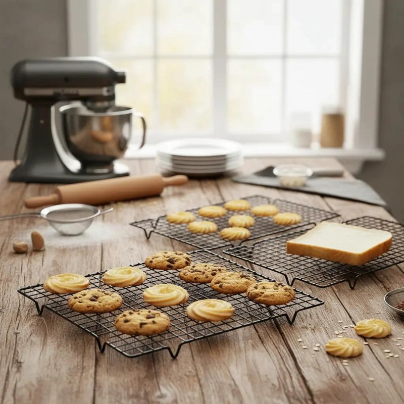 PACK DE 2 REJILLAS PARA ENFRIAR GALLETAS DE 28 CM - 1