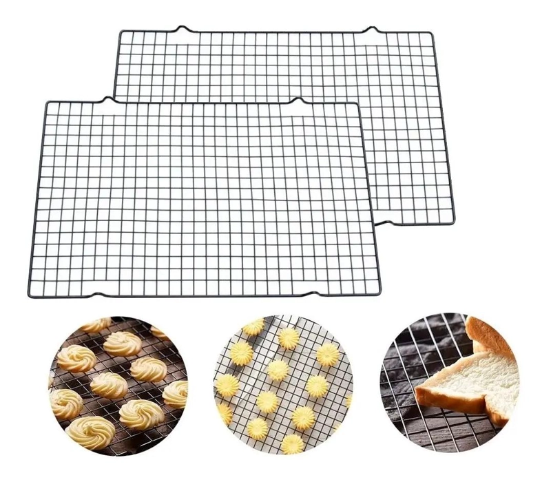 PACK DE 2 REJILLAS PARA ENFRIAR GALLETAS DE 28 CM - 4