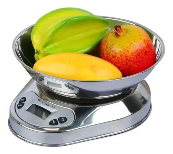BASCULA DE COCINA DIGITAL CON BOWL DE ACERO INOXIDABLE Y CAPACIDAD DE 5 KG - 3