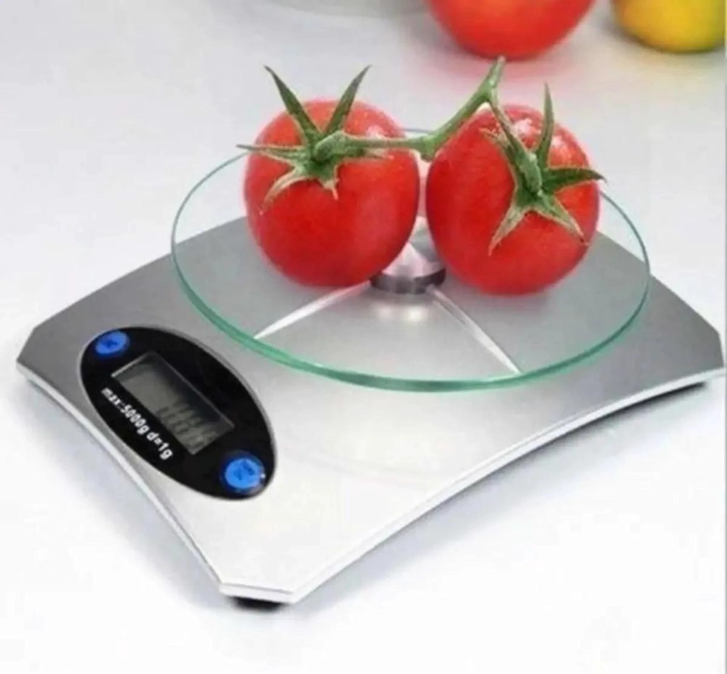 BASCULA DIGITAL PARA COCINA CON CAPACIDAD DE 5 KG Y PANTALLA LCD - 1