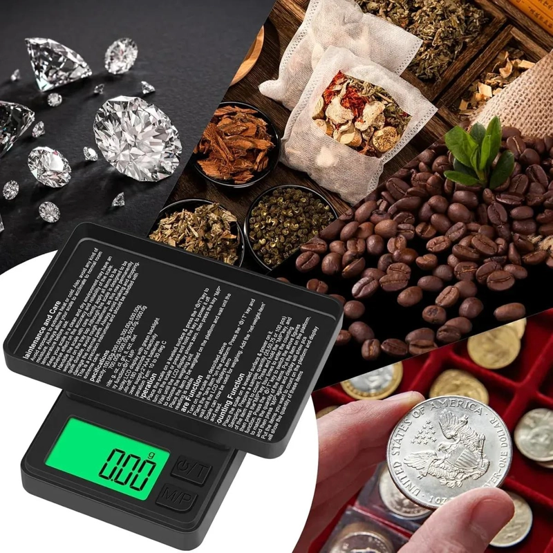 BALANZA DIGITAL DE COCINA PARA REPOSTERIA CON PRECISION DE 0.01G Y CAPACIDAD DE - 3