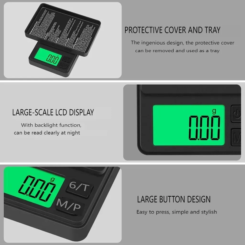 BALANZA DIGITAL DE COCINA PARA REPOSTERIA CON PRECISION DE 0.01G Y CAPACIDAD DE - 4