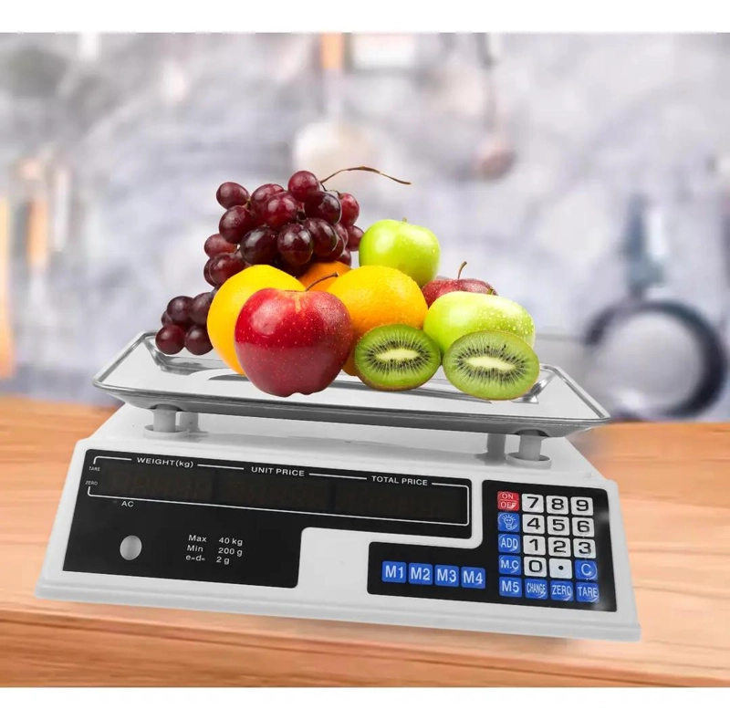 BALANZA DIGITAL RECARGABLE PARA USO COMERCIAL CON CAPACIDAD DE 40 KILOS - 3