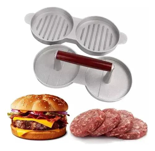 MOLDE PARA HAMBURGUESAS DOBLE CON DISEÑO PRACTICO Y RESISTENTE - 1
