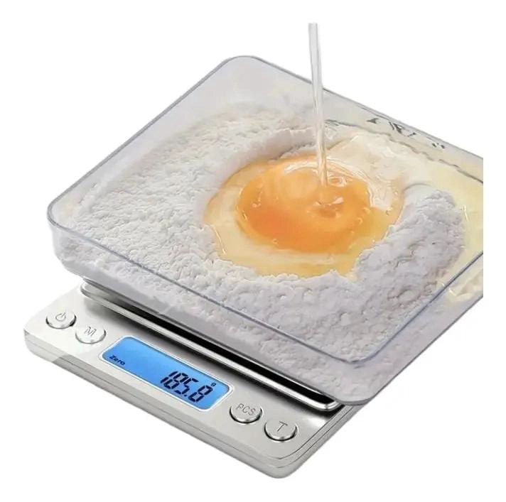 BALANZA DIGITAL PARA PESAR HASTA 1000 GRAMOS CON PRECISION Y BATERIA INCLUIDA - 1