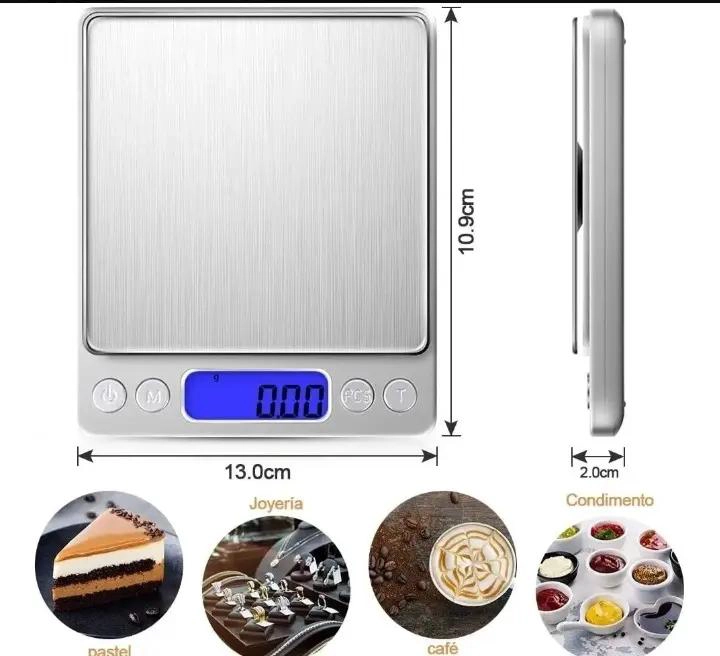 BALANZA DIGITAL PARA PESAR HASTA 1000 GRAMOS CON PRECISION Y BATERIA INCLUIDA - 3